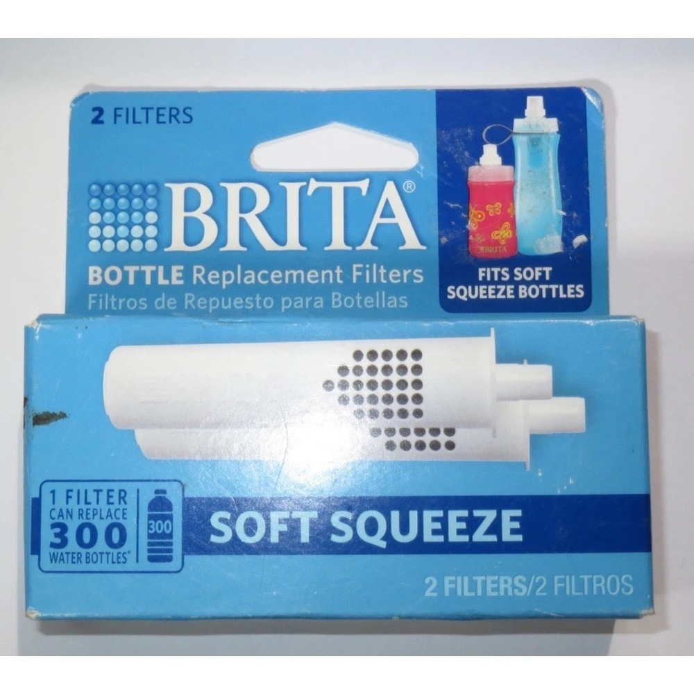 BRITA® Soft Squeeze‎ Bottle Replacement Filters (2ct) New Sealed